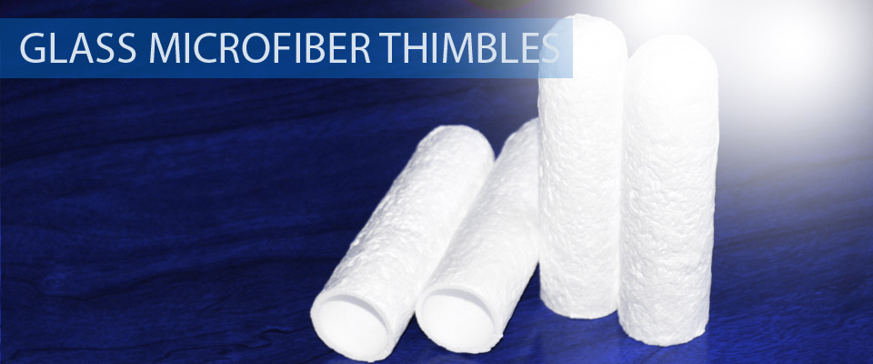 Glass microfiber thimbles glass fiber thimbles extraction soxhlet